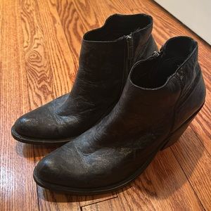 Liberty Black REAL LEATHER Black boots